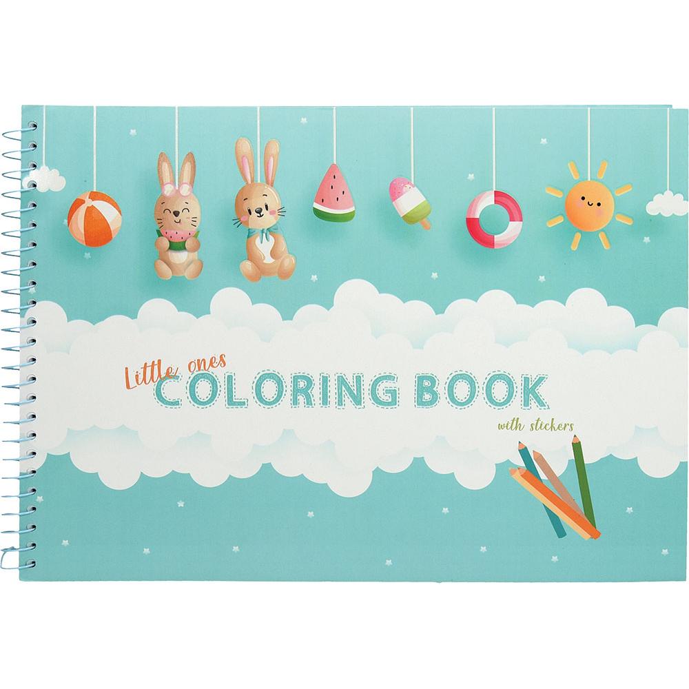 Kreativní omalovánky A4 SP 51 listů Pro nejmenší se samolepkami