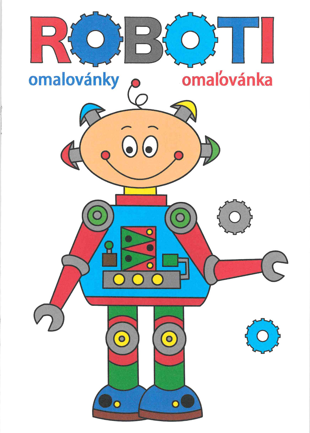 Omalovánky A5 Roboti