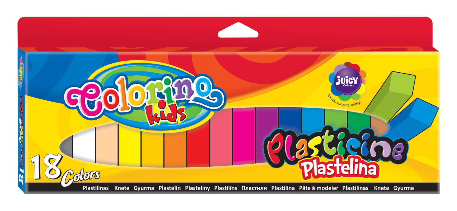 Colorino plastelina 18 barev hranatá