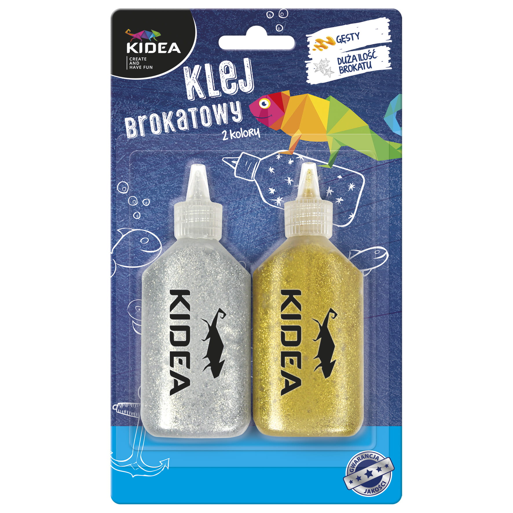 DRF KIDEA lepidlo s brokátem 2 x 40g zlaté, stříbrné