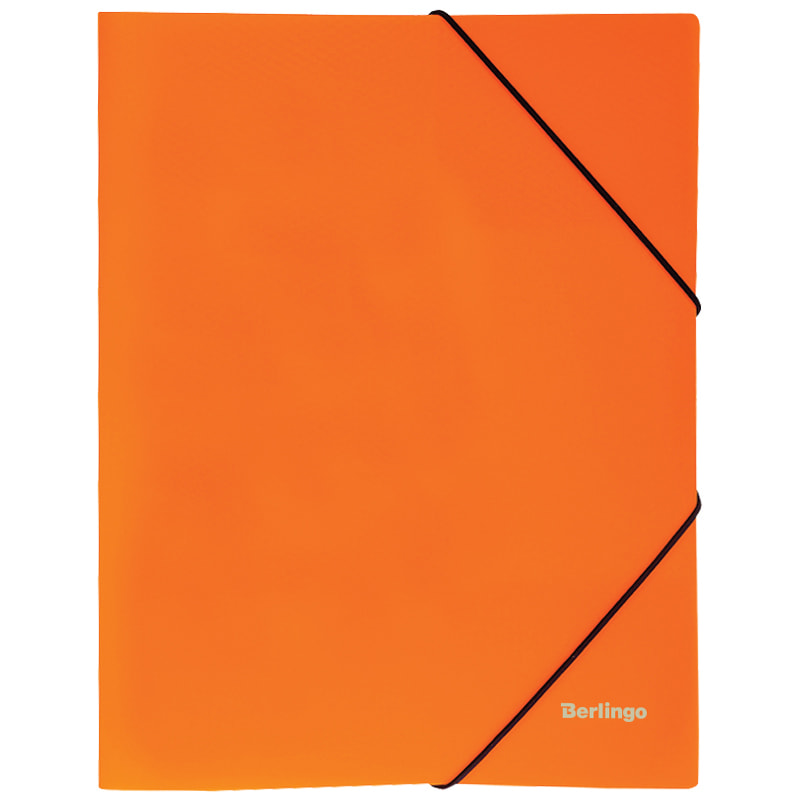 BERLINGO složka A4 Neon s gumou orange