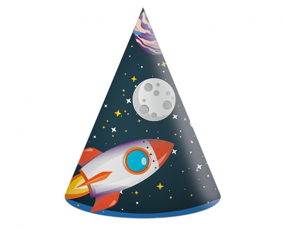 Párty čepička Rocket Space 6ks