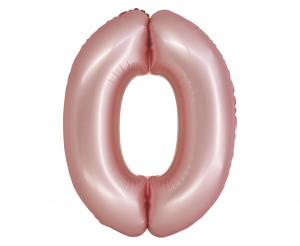 GD balónek fóliový 76cm "0" růžový