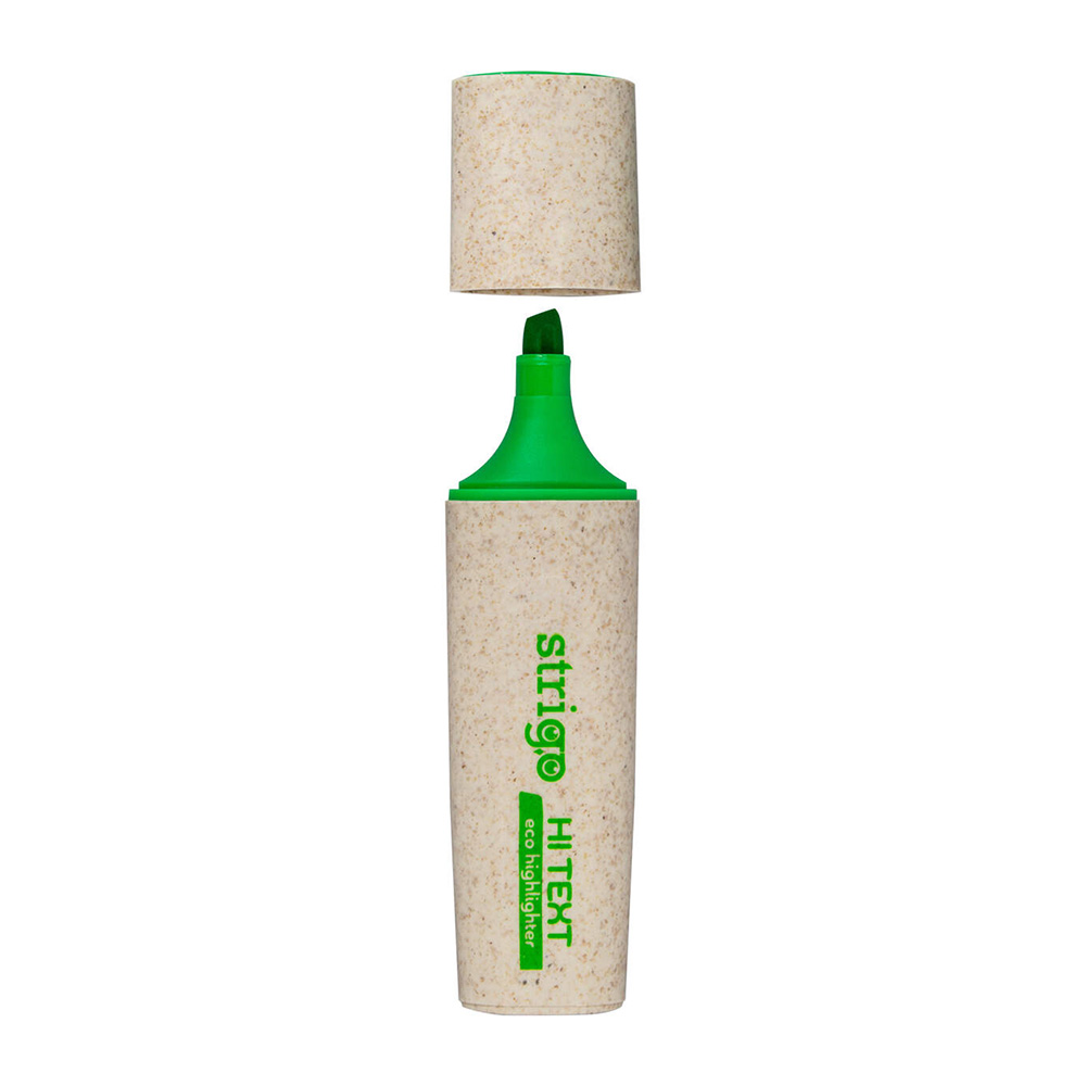 Zvýrazňovač ECO recykl zelený /10/