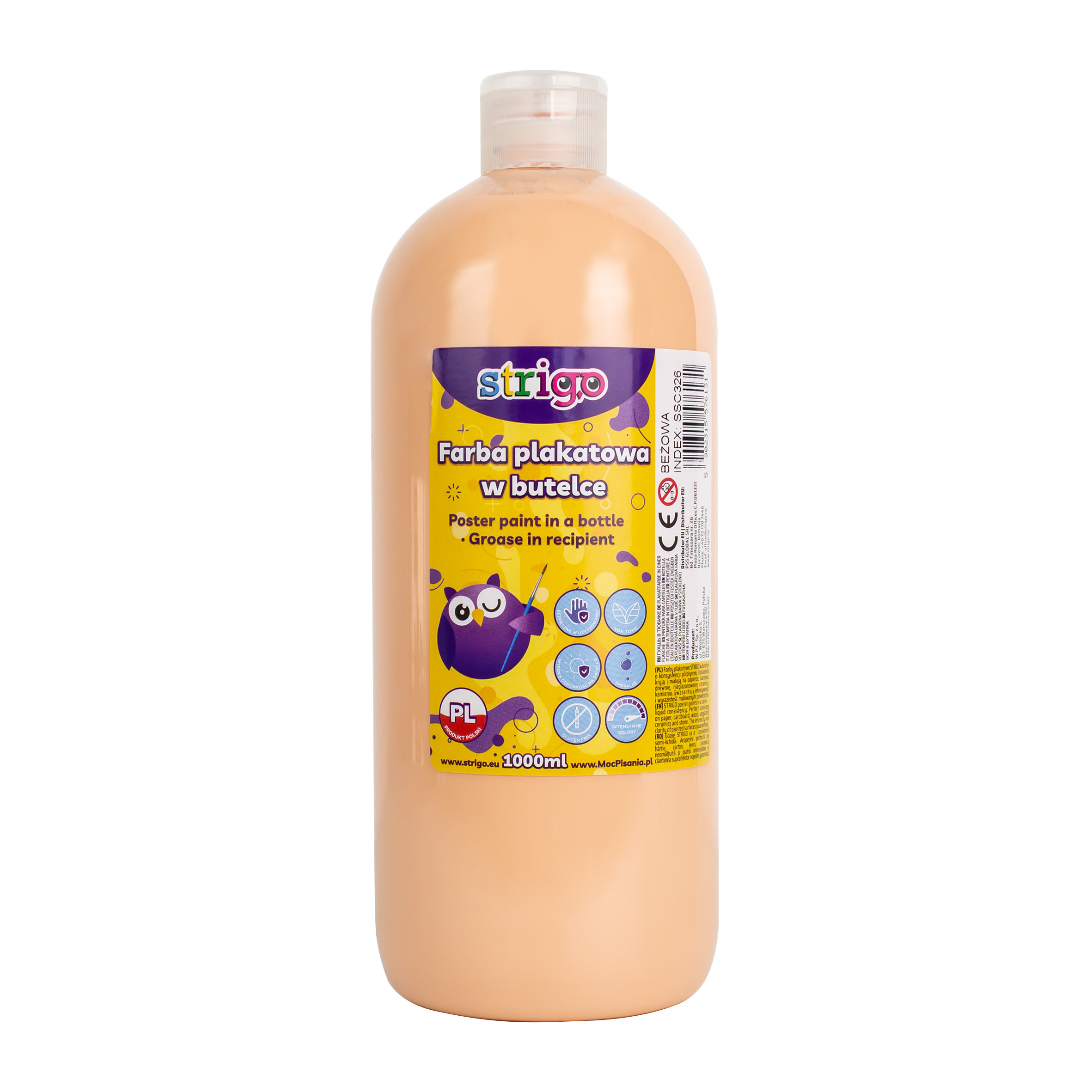 Temperová barva STRIGO 1000 ml - krémová