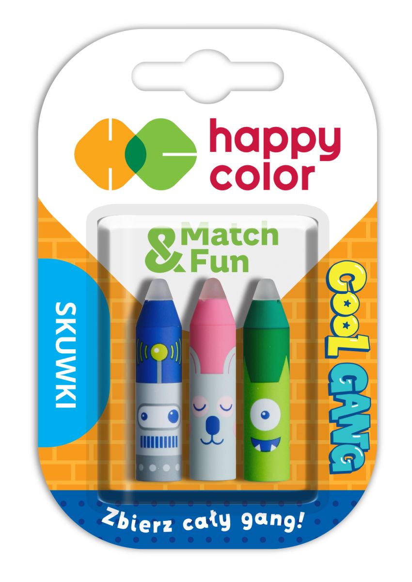 Pryž na gumovací pera Happy Color 3 ks