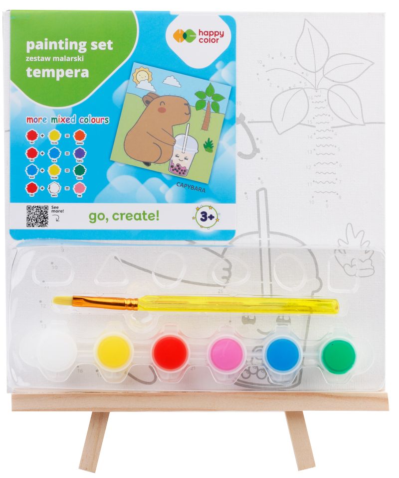 Plátno na malování KAPYBARA s barvami