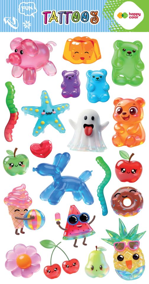 Tetování JELLY FUN 10x20cm