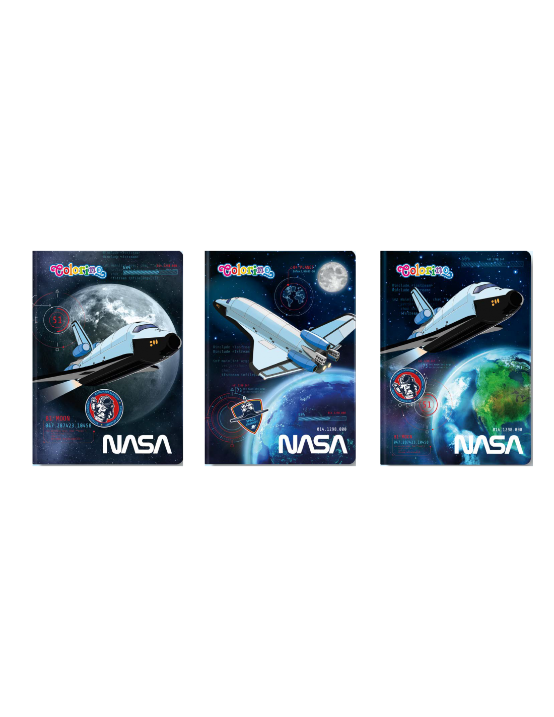 Colorino sešit A5 PP 32l NASA linka