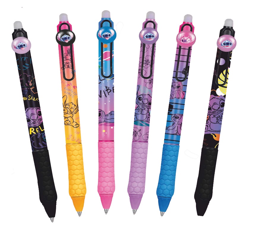 Gumovací pero Disney Stitch black