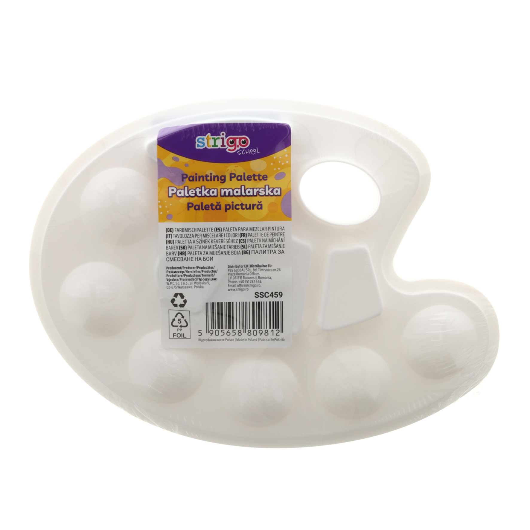 Malířská paleta STRIGO - bílá