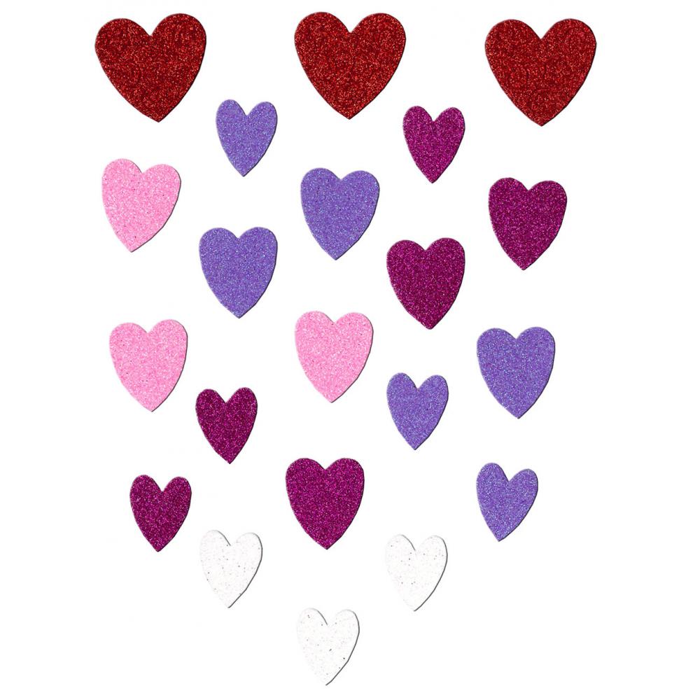 BREWIS samolepka PVW06 64ks Srdce