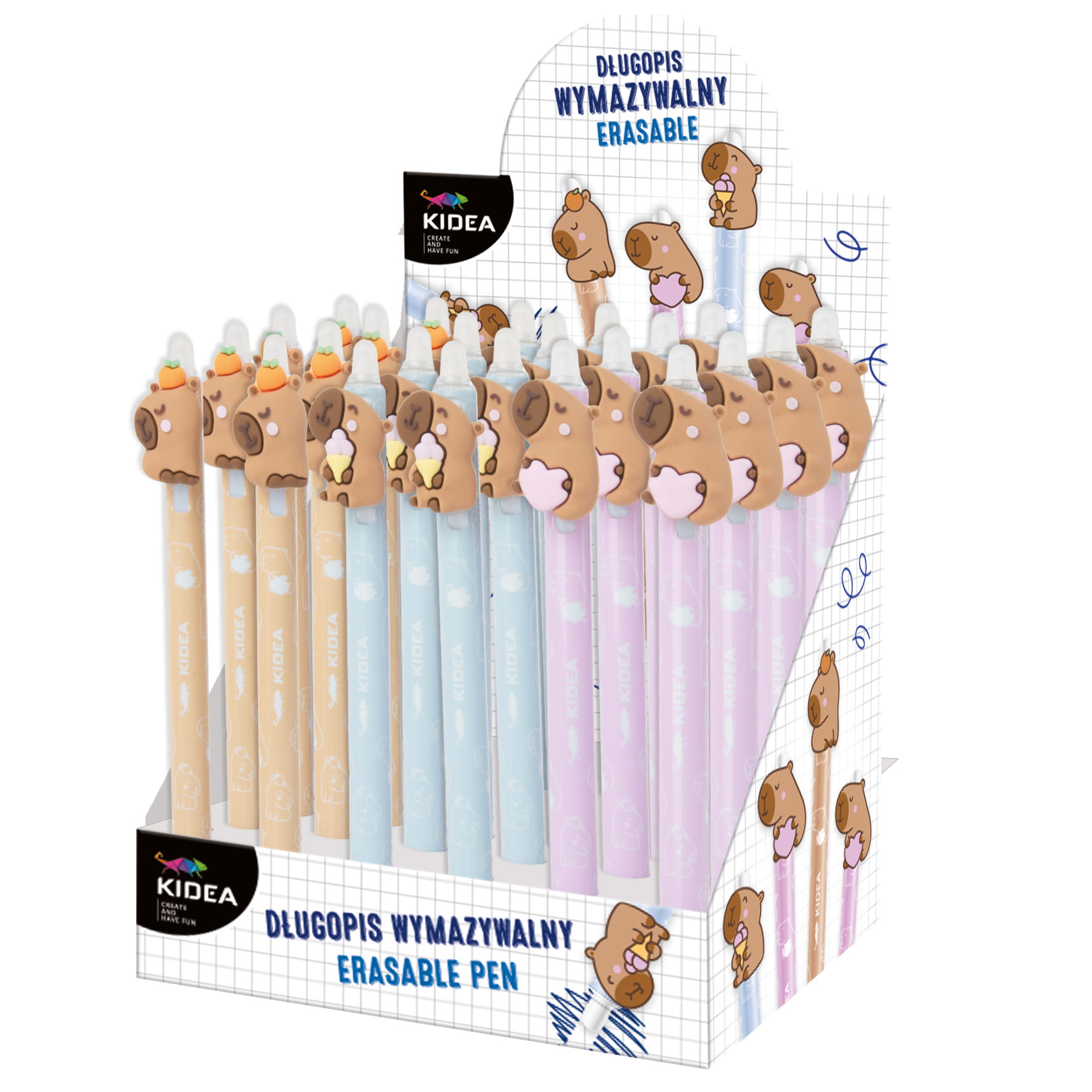 Gumovací propiska klikací - Kapybara