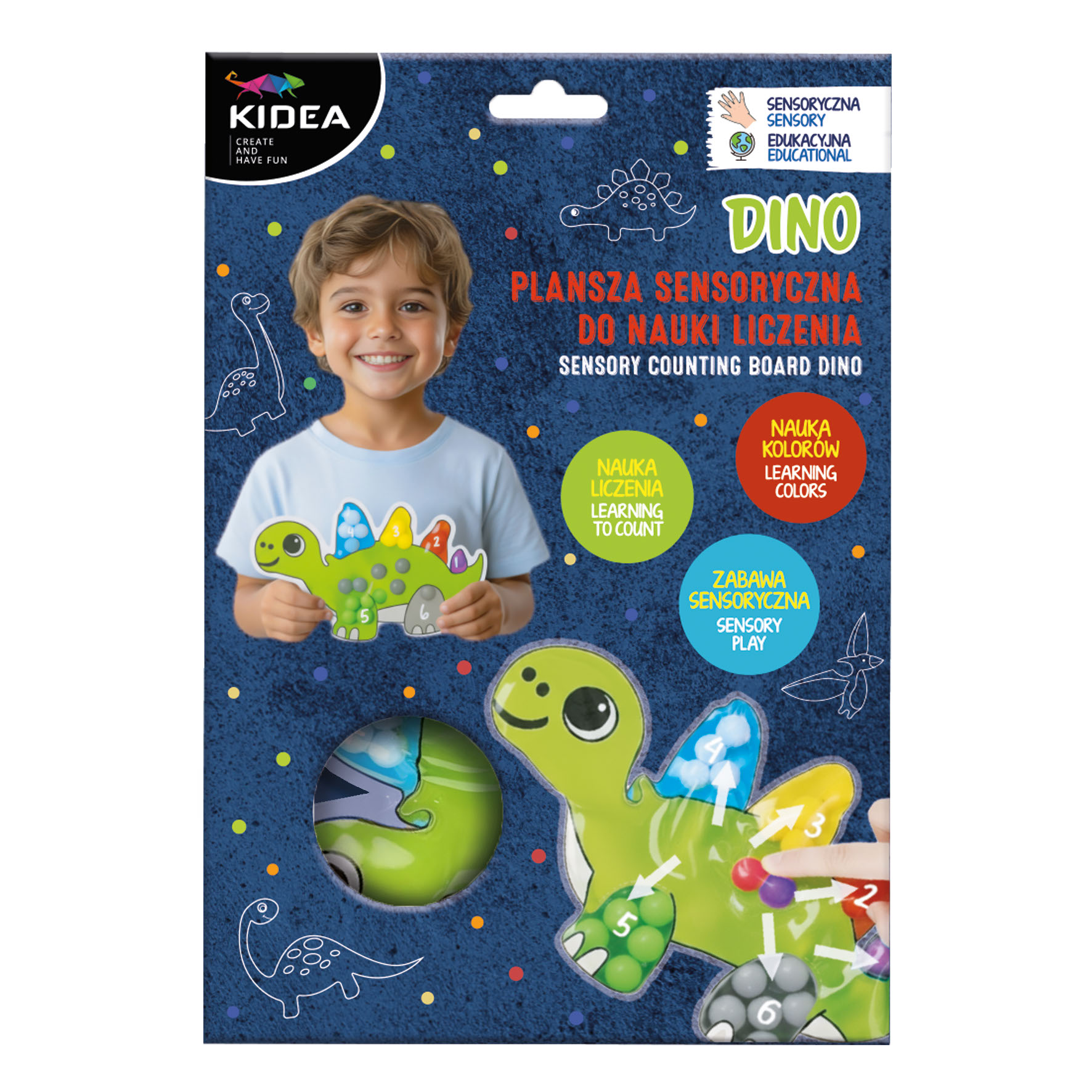 Smyslová deska na počítání Dino