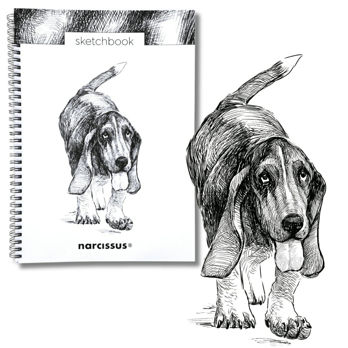 Skicovací notes A4 SP 60l čistý Baset