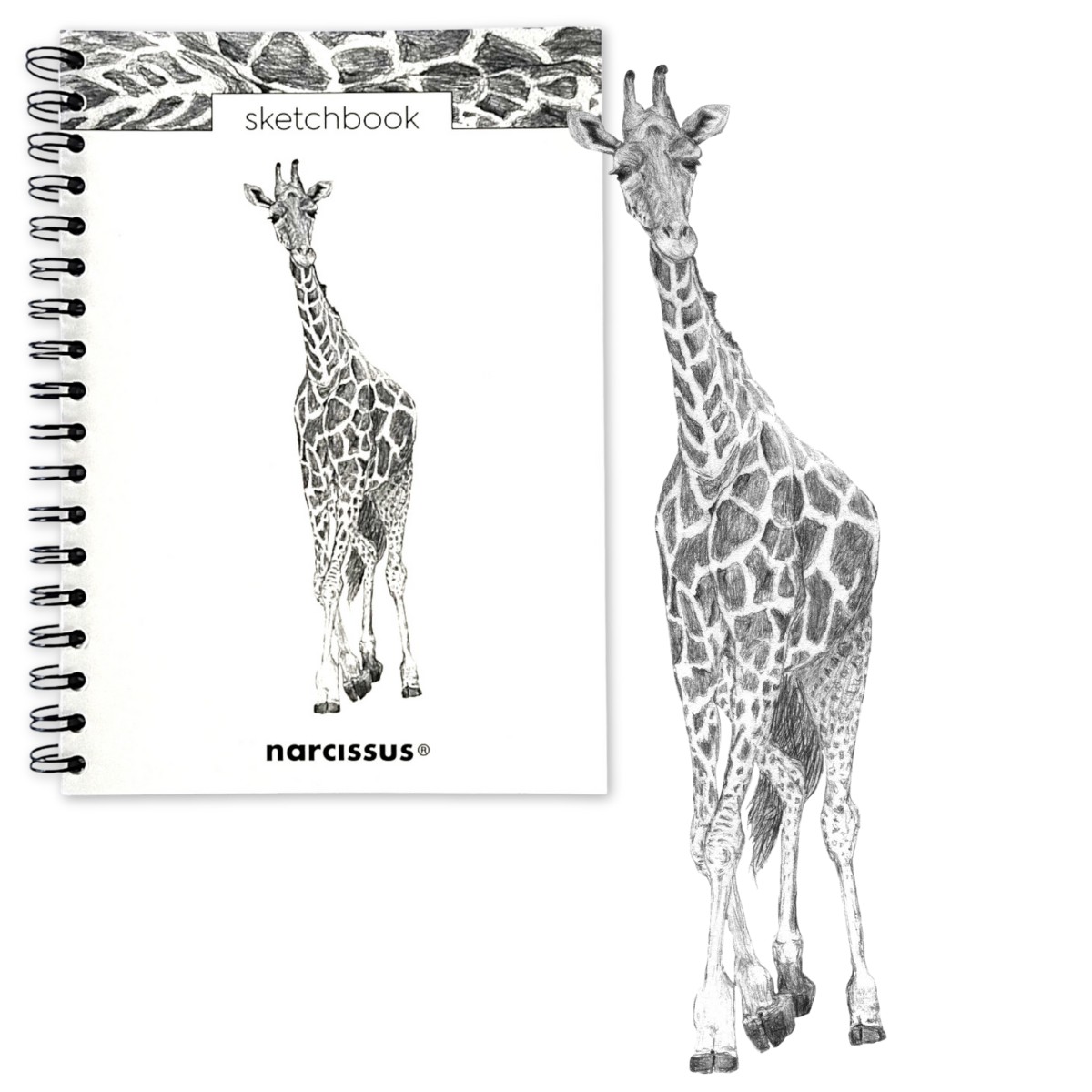 Skicovací notes B5 SP 60l čistý Žirafa