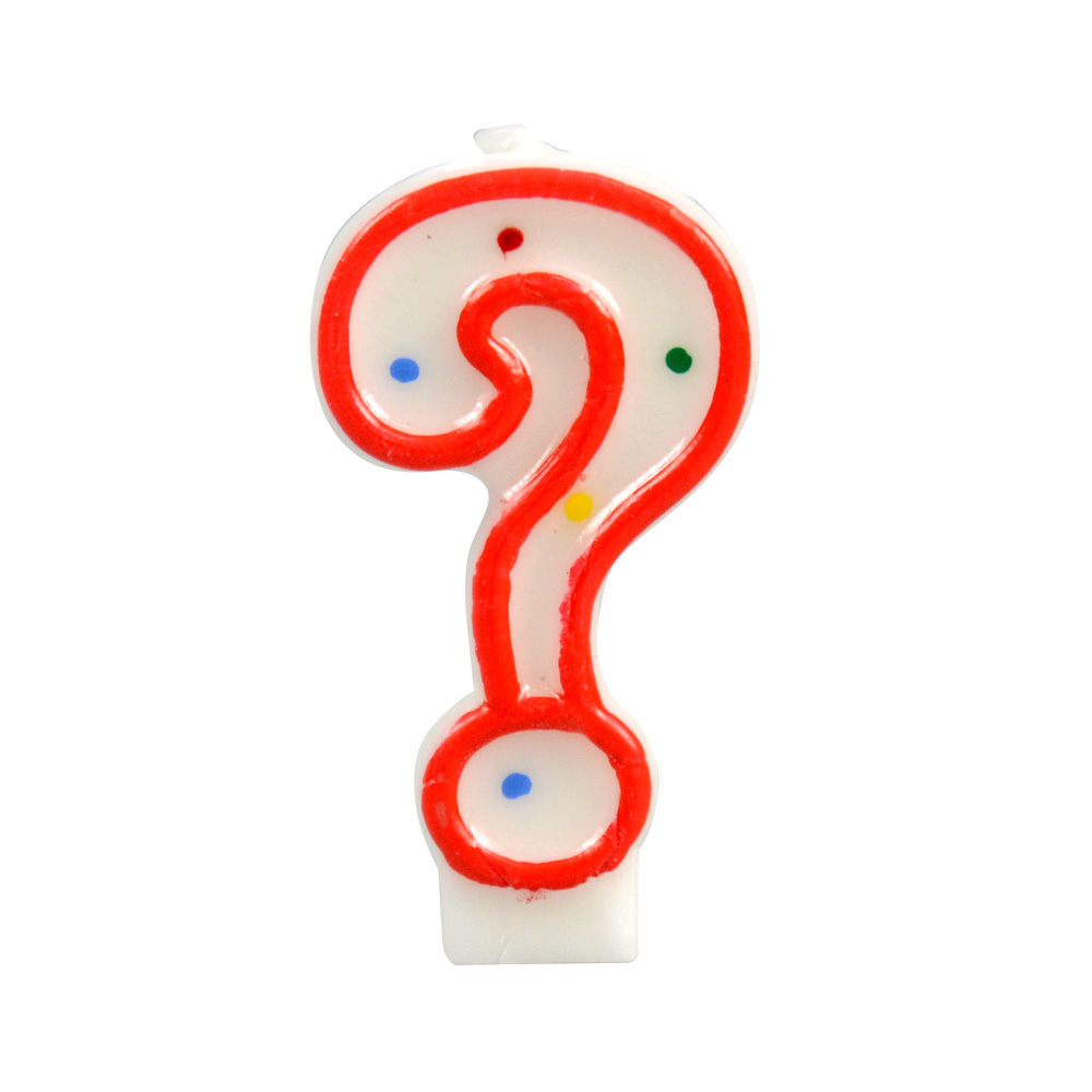 Dortové svíčky Otazník