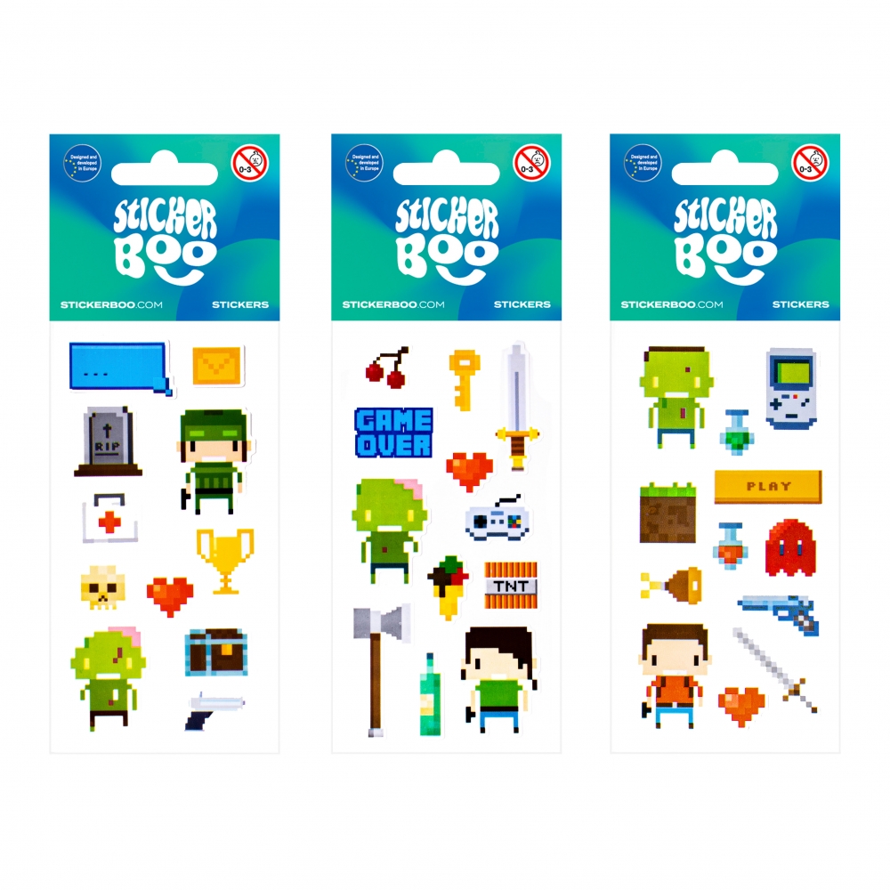 Samolepka BOO - Pixel