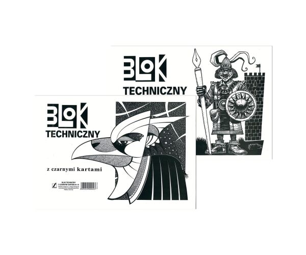 Skicák A4/10l 170G černý KRESKA