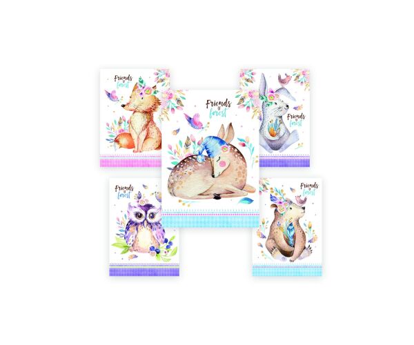 Pohlednice dětské Friends of forest