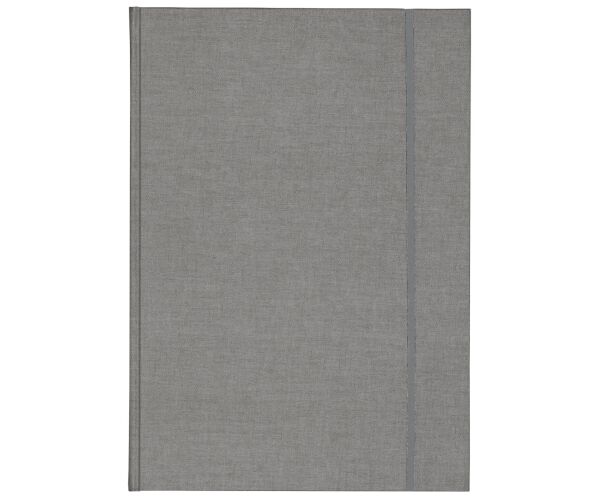 Skicák v deskách A4 s gumou šedý