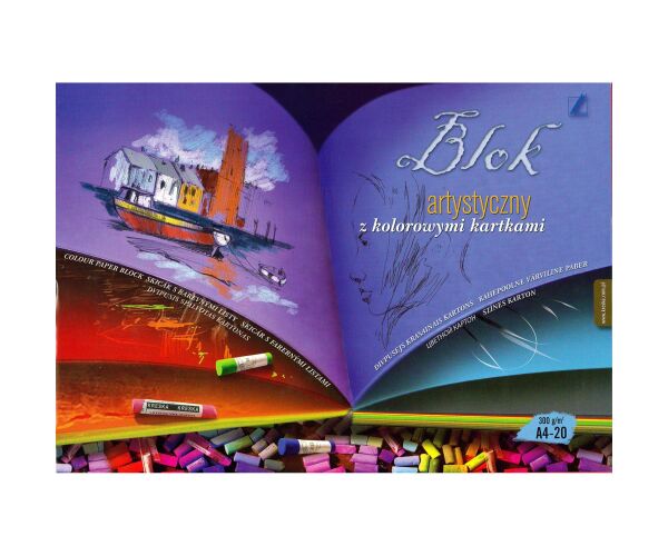 Skicák A4 20l 300G barevný