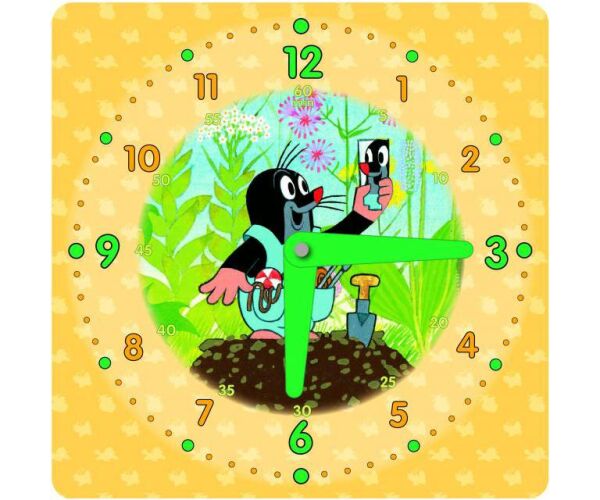 Papírové hodiny - čtvercové mix pohádkových motivů