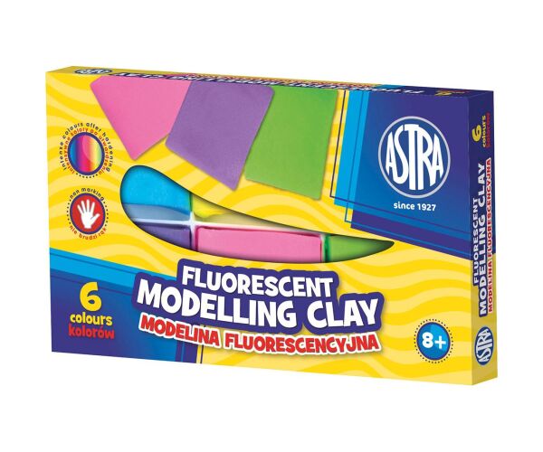 Modelovací hmota do trouby FLUO 6 barev ASTRA