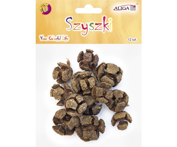 Šišky k dekoraci 3 cm 12 ks