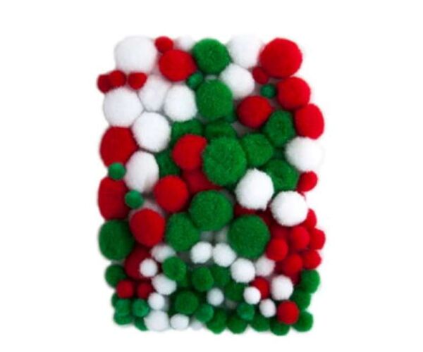 Bambule mix velikosti: bílé, červené, tm. zelené