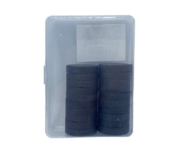 Magnety černé 25 mm 20 ks