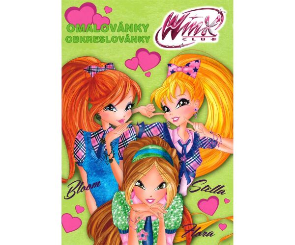 Omalovánky A5 - obtáhni a vykresli A5 Winx Club