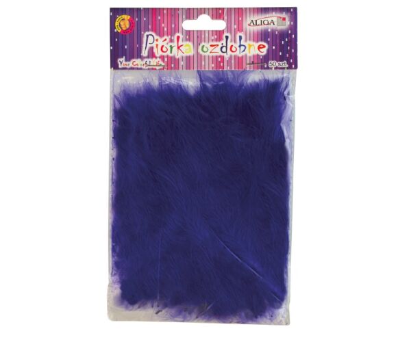 Dekorační peříčka - fialová