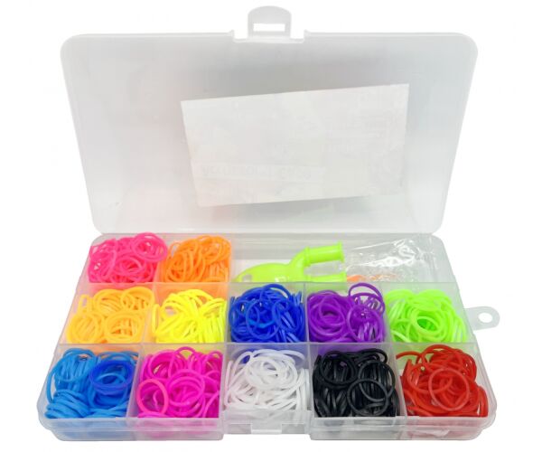 Zaplétací gumičky 390 ks v plastové krabičce