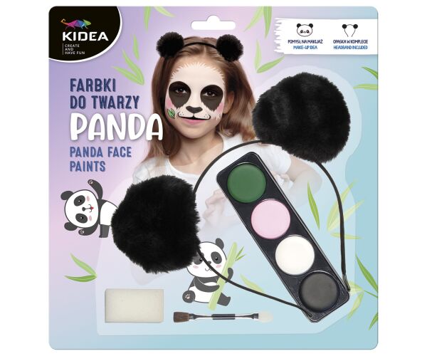 Barvy na obličej s čelenkou PANDA