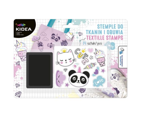 Sada razítek na textil a obuv Kidea