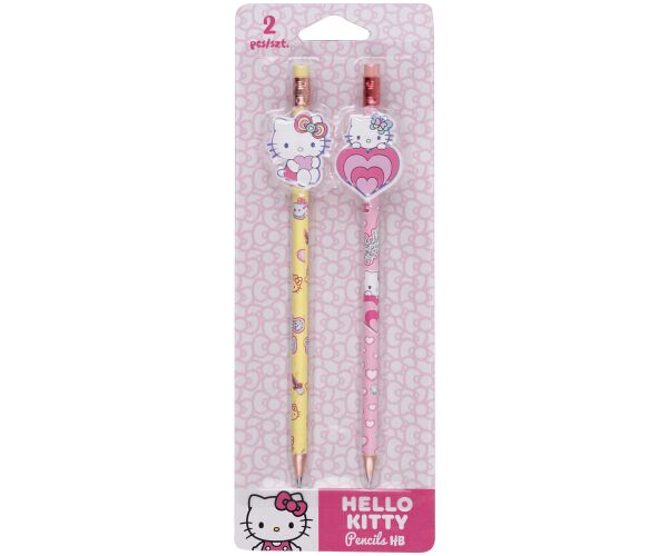Tužka s gumou a figurkou Hello Kitty 2 ks na blistru vzor 2