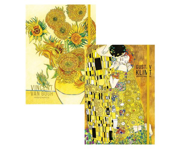 Skicovací notes A5 80l Van Gogh & Klimt