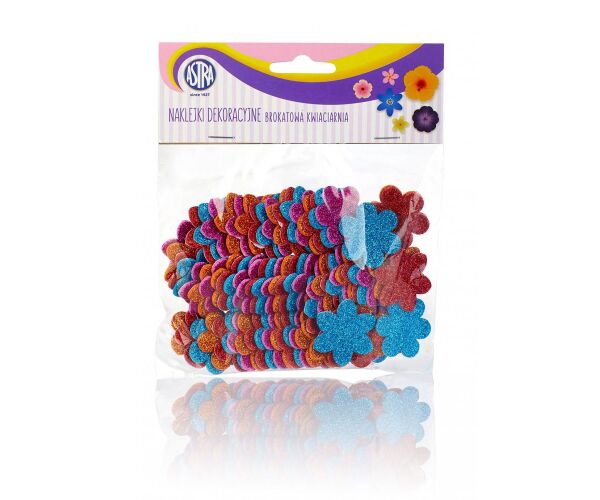 Pěnová samolepka s brokátem Glitter Florist