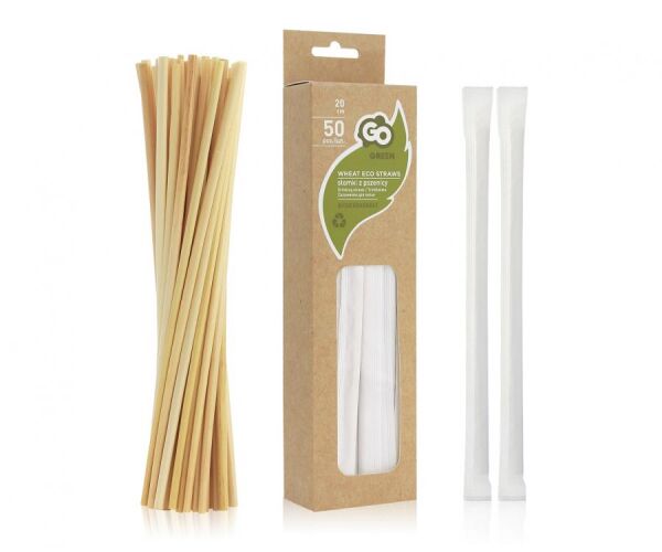 Brčko GoGreen z pšenice 20 cm 50 ks
