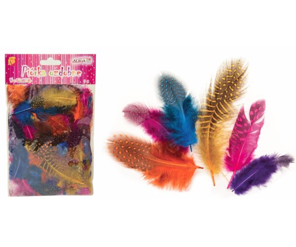 Peříčka dekorační 3 g kropenatá