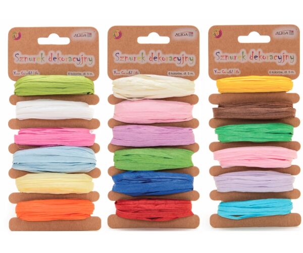 Provázek papírový plochý 6 x 5 m