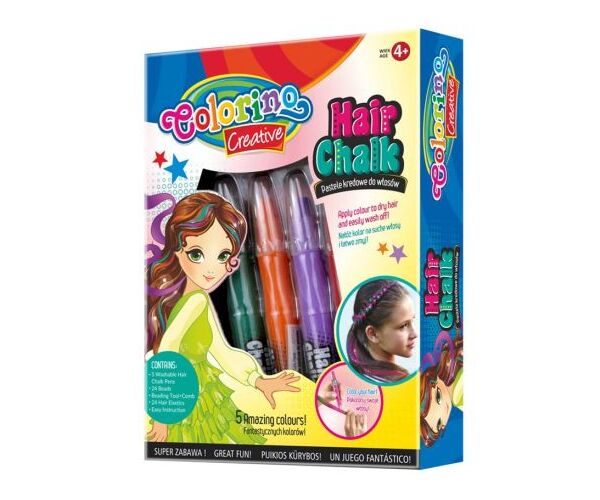 Colorino křídy na vlasy 5 barev Girls