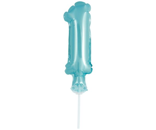 Fóliový balónek do dortu č. 1 modrý