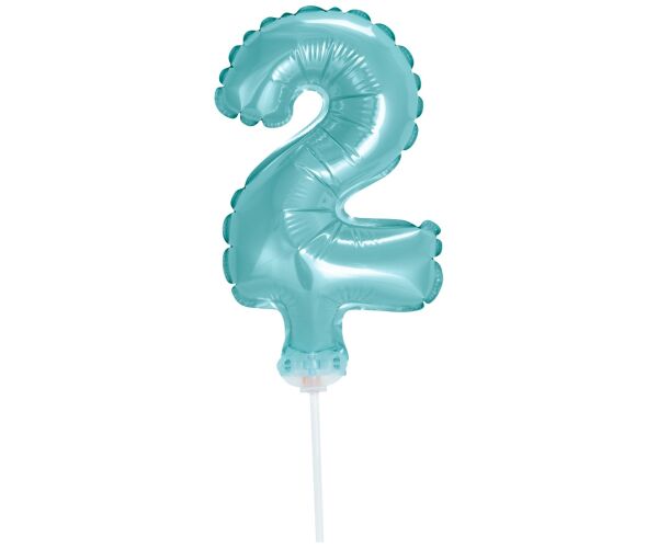 Fóliový balónek do dortu č.2 modrý