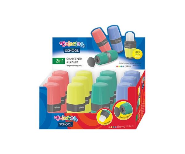 Colorino ořezko s pryží 2v1  /12/