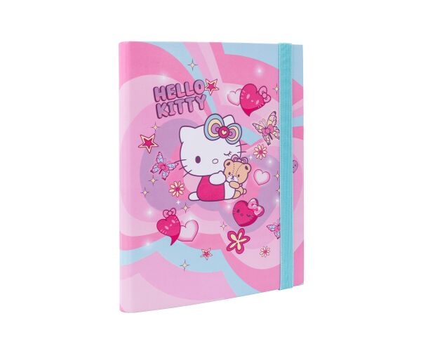 Desky na sešity A5 s širokou gumou - Hello Kitty vzor 3