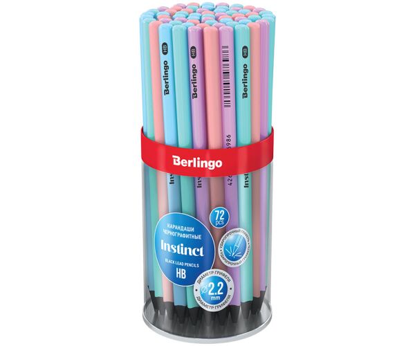 BERLINGO tužka Instinct černá HB /72/