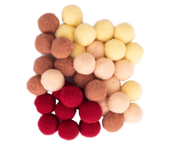 Bambule 20 mm hnědé odstíny