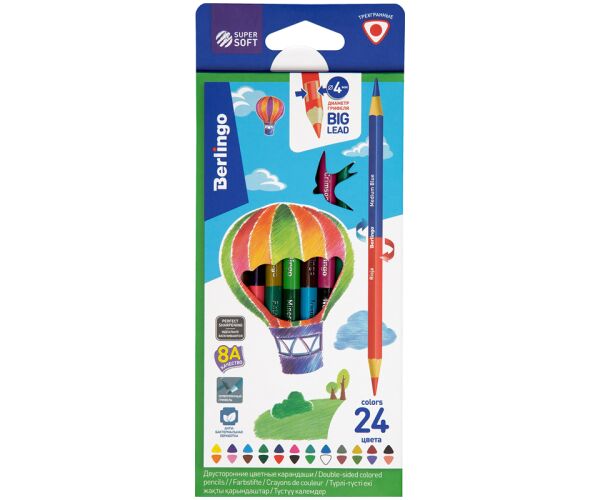 Pastelky Berlingo Super Soft 24 barev - Trio